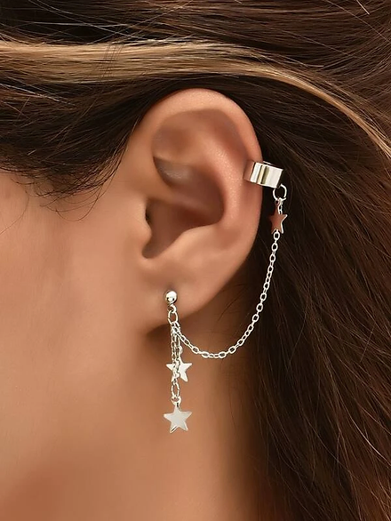 2pcs Star Charm Earring