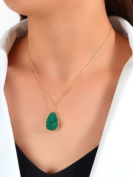 Water-drop Charm Necklace